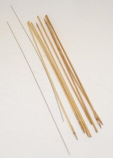 bamboo rods for baking polymer clay beads