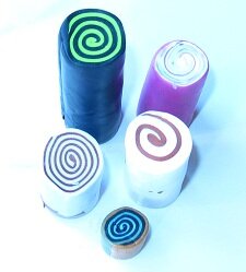 Polymer clay jelly rolls Polymer clay jelly rolls