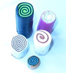 Polymer clay jelly rolls