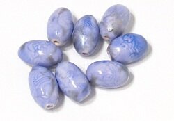 Inked Polymer clay beads