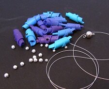 Supplies for Purple necklace
